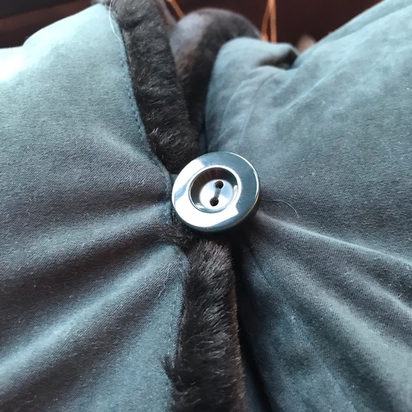 suede winter coat with faux fur trim - Picture 4 of 8